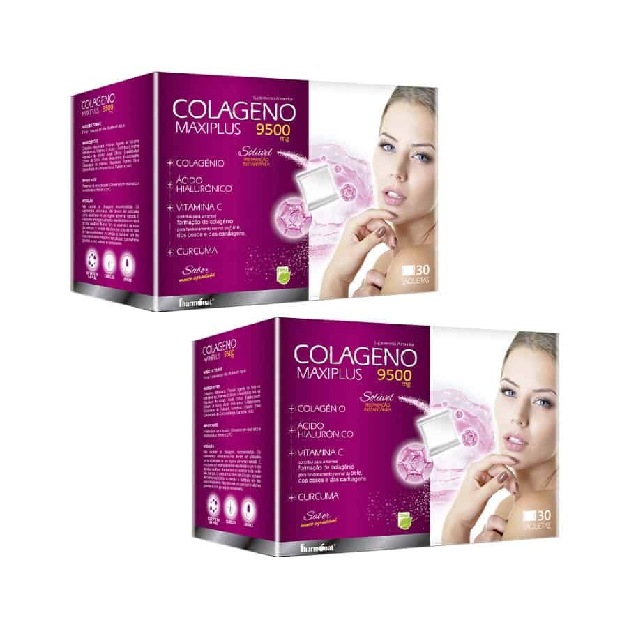 Colagénio Maxiplus 9500 mg 30 Saquetas Fharmonat é um suplemento alimentar desenvolvido para apoiar a saúde da pele, cabelo, unhas e articulações. 