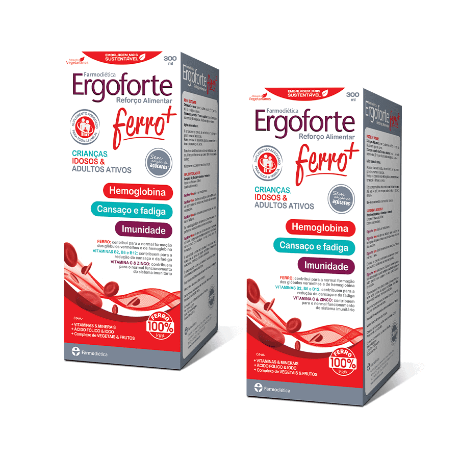 O Ergoforte Ferro 300ml Farmodiética é um suplemento alimentar em solução oral que combina ferro, vitaminas, minerais e outros nutrientes.