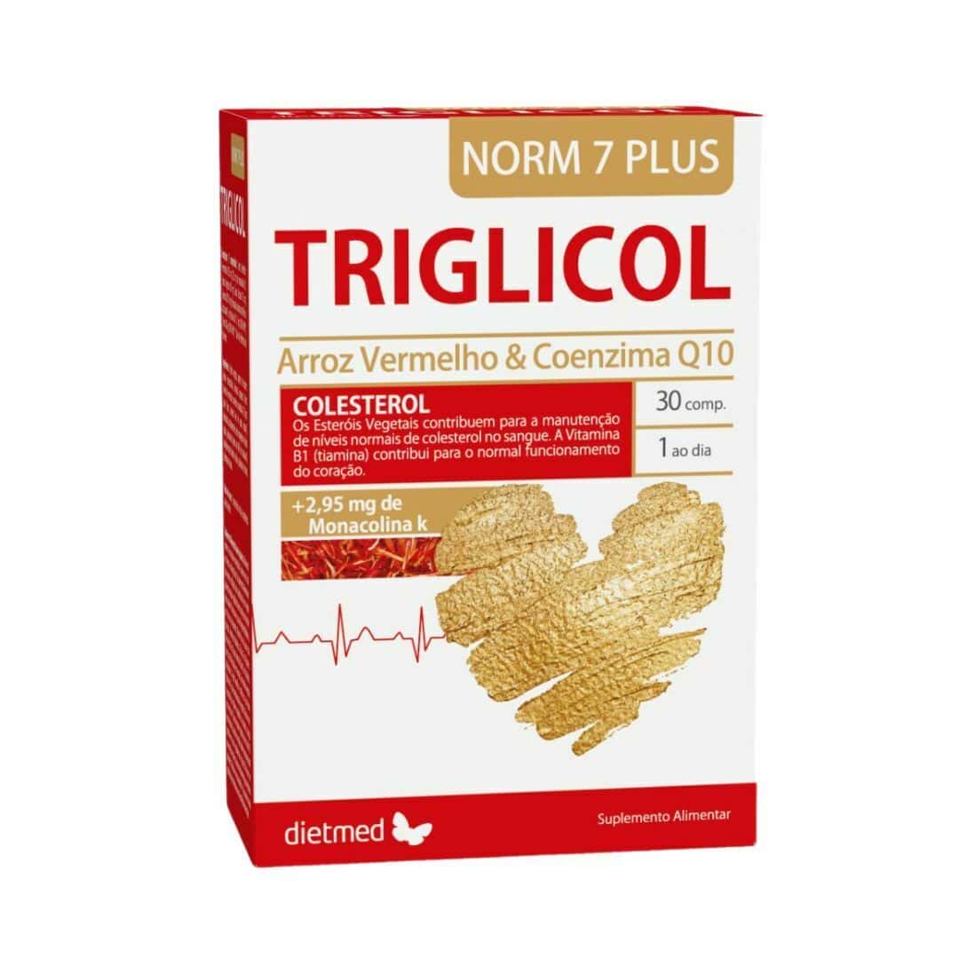 Triglicol Norm 7 é um suplemento alimentar com uma ação comprovada na redução do colesterol, inibindo a produção de colesterol endógeno.