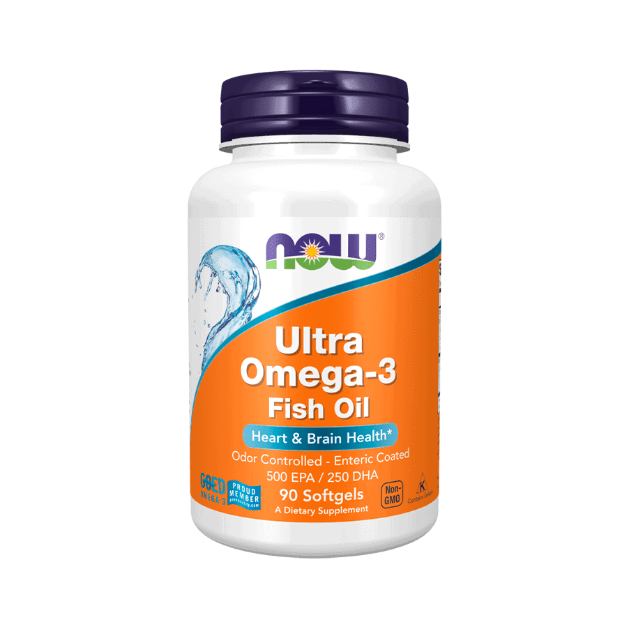 Melhore a sua saúde cardiovascular e cerebral com Ultra Omega 3 Fish Oil Now. Óleo de peixe destilado, livre de contaminantes. Aceda já no Peixe Verde!