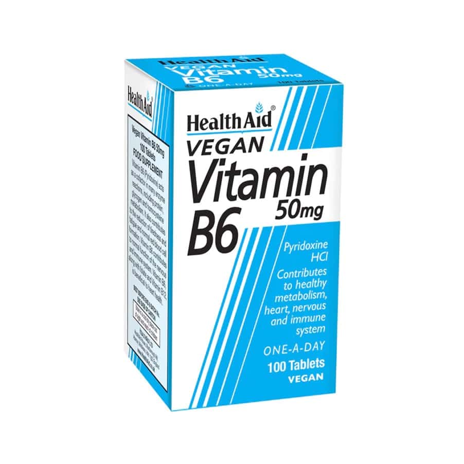 Vitamina B6 50mg Health Aid