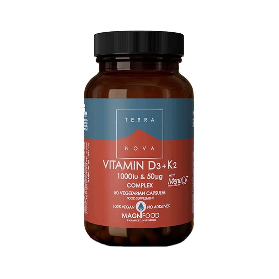 Vitamina D3+K2 Complex 50 Cápsulas Terra Nova