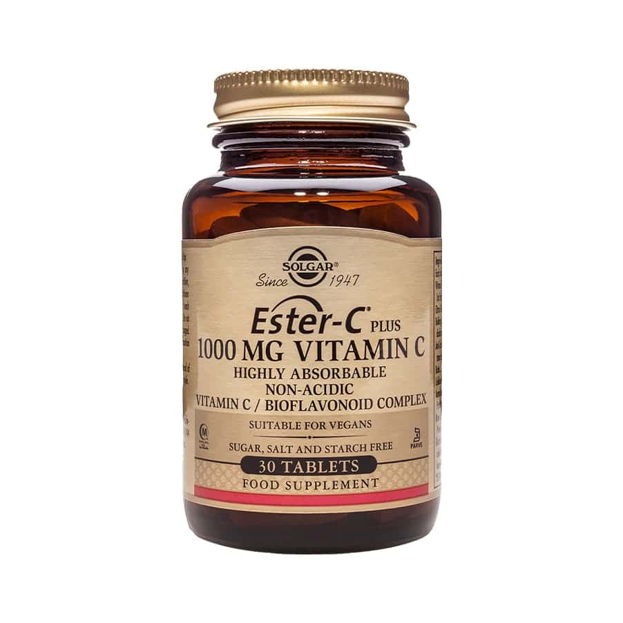 Ester-C Plus é um método patenteado de suplementar vitamina C com pH neutro (não ácido) para evitar irritação estomacal.