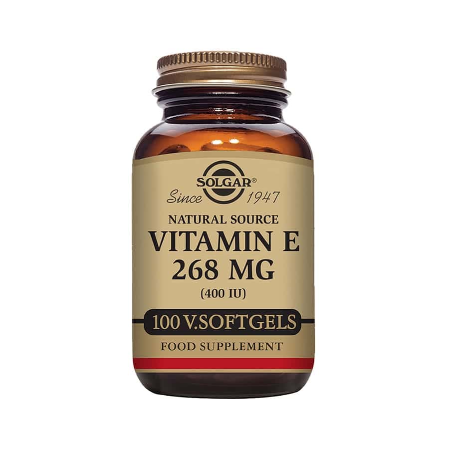 Solgar® Vitamina E (400IU) 268 mg é um suplemento alimentar que fornece Vitamina E em cápsulas moles e permite apoiar a sua absorção.