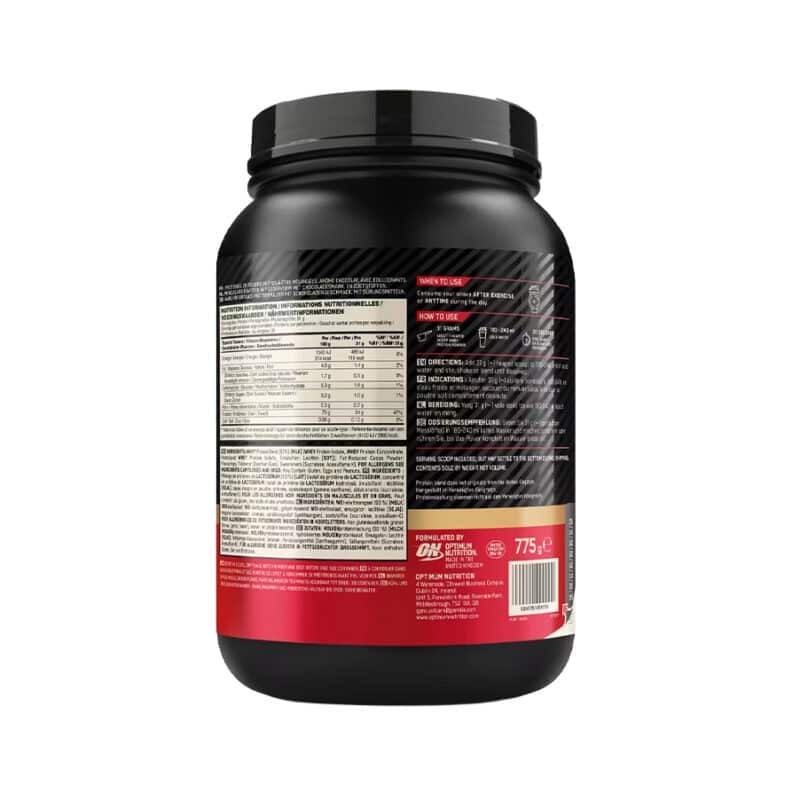 Gold Standard 100% Whey Duplo Chocolate 775gr Optimum Nutrition