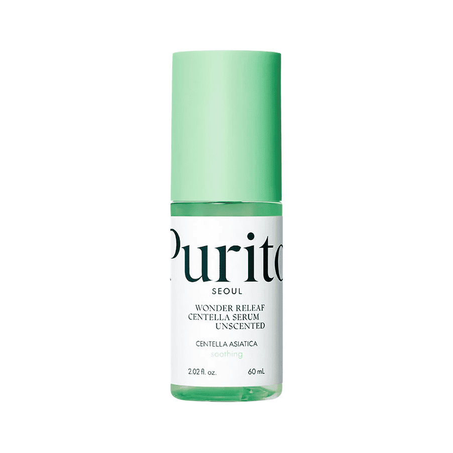 Sérum Wonder Releaf Centella Sem Perfume 60ml da Purito Seoul com centelha asiática para pele sensível.
