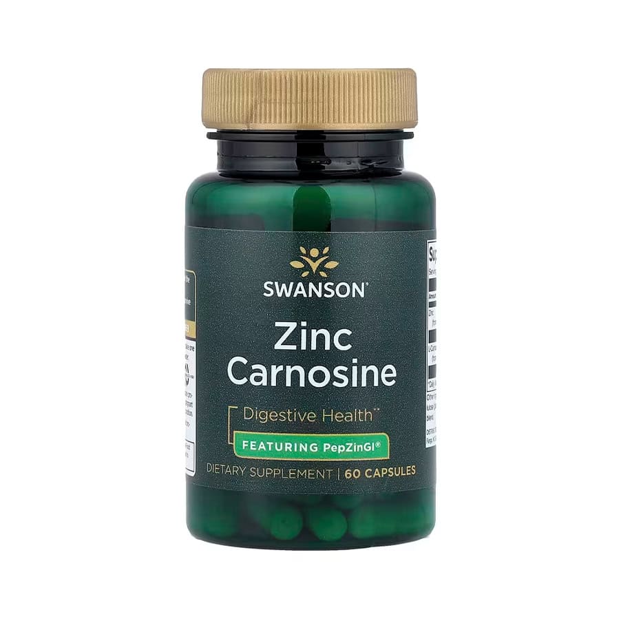 O Zinc Carnosine 60 Cápsulas Swanson utiliza PepZinGI®, um complexo patenteado que combina zinco com L-carnosina. Esta forma de zinco é conhecida pela sua ...